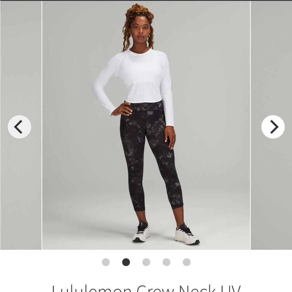 Never been worn, size 4 LULULEMON black long sleeve running top.